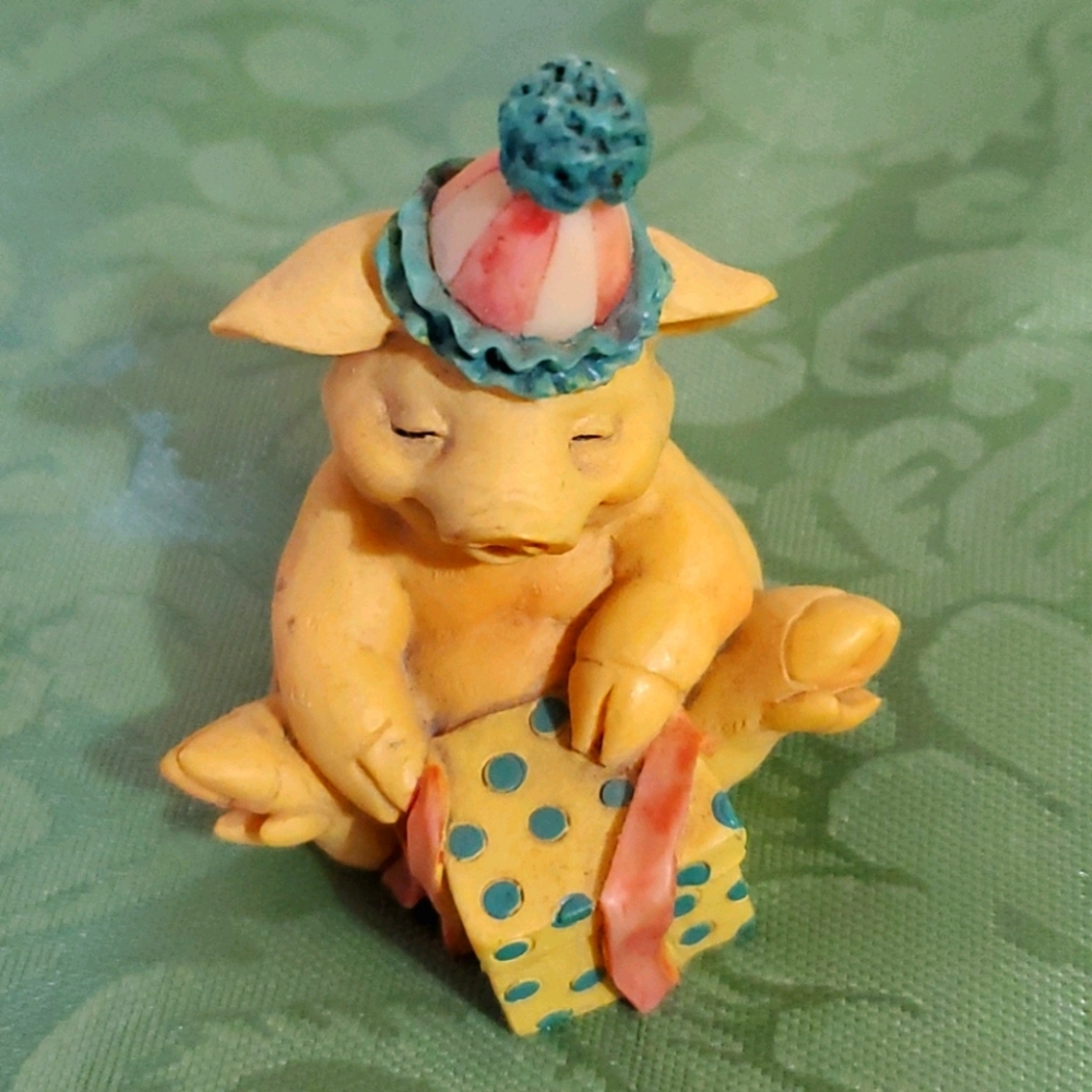 🐖Vintage Ganz Pigsville Birthday Pig 1993